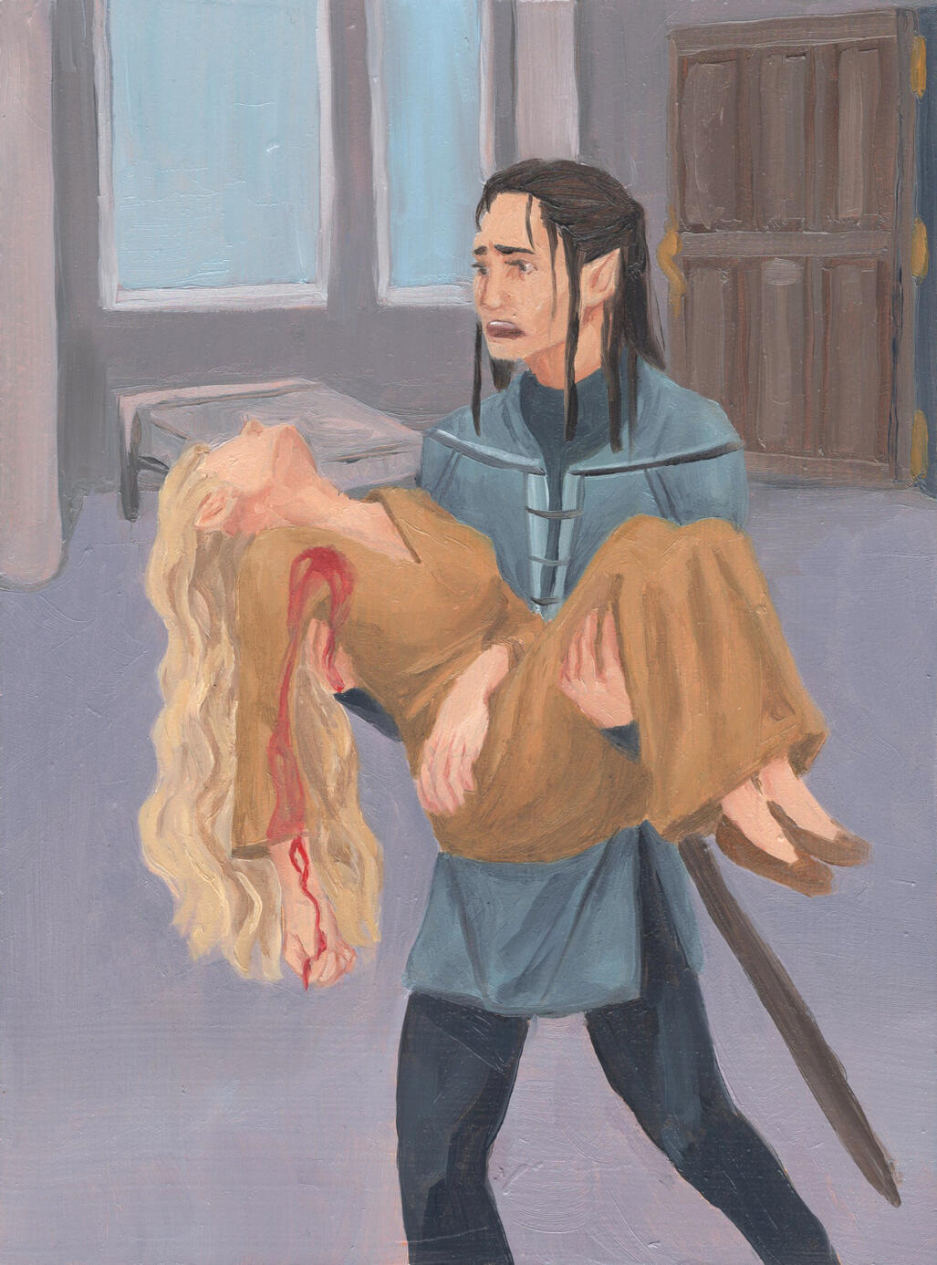 Help. Oil on mdf panel. Help. Oil on mdf panel.