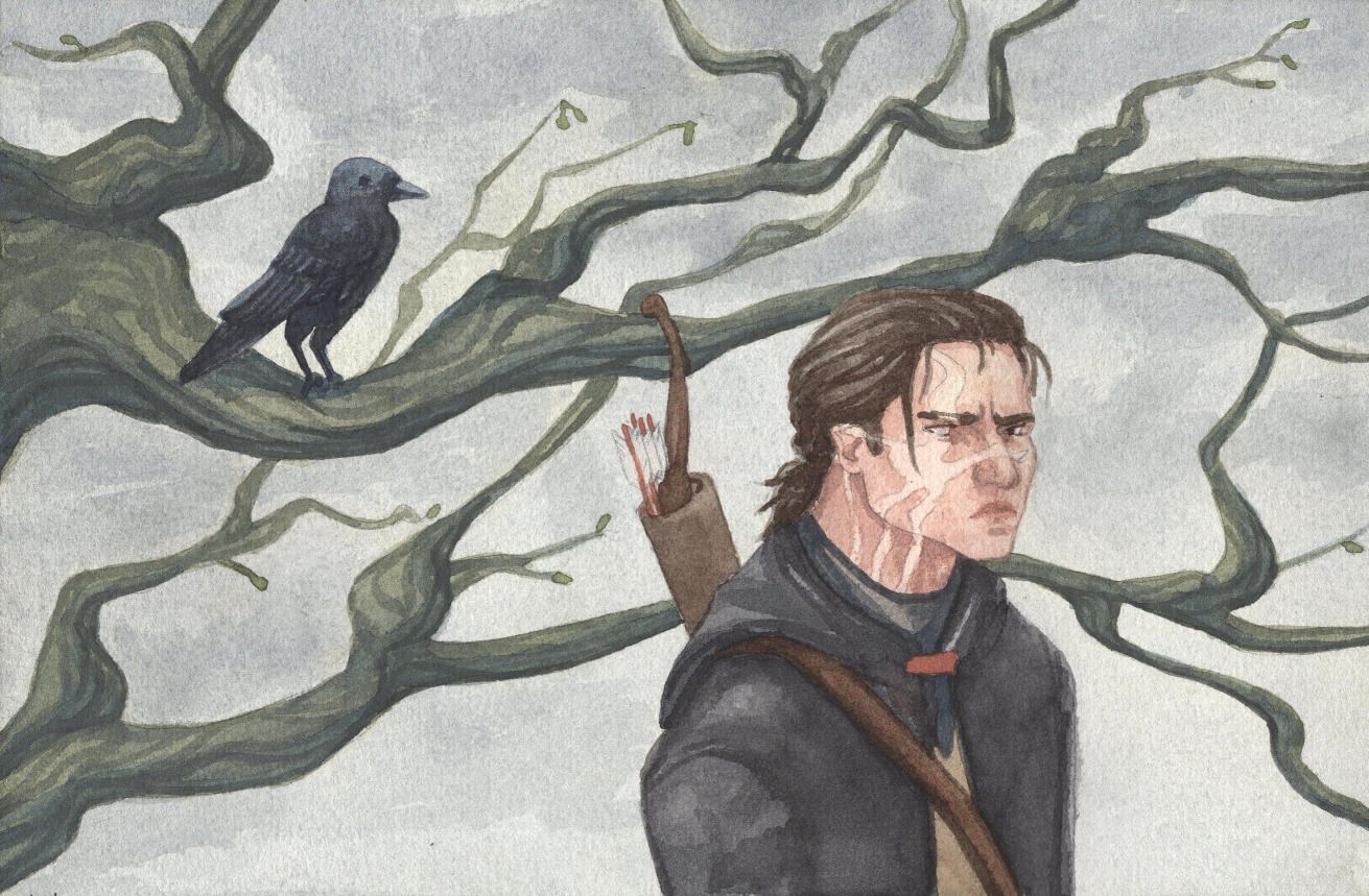Scars. Watercolor. Scars. Watercolor.