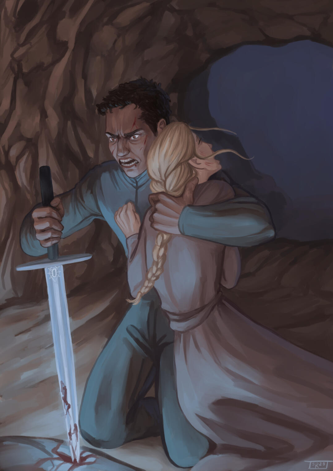 Mykkael and Anja from To Ride Hell's Chasm by Janny Wurts. Digital. Mykkael and Anja from To Ride Hell's Chasm by Janny Wurts. Digital.