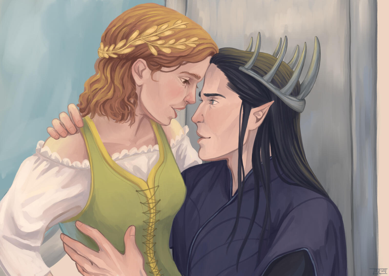 The Elf King and His Human Queen from A Deal with the Elf King by Elise Kova. Digital. Prints available on Etsy. The Elf King and His Human Queen from A Deal with the Elf King by Elise Kova. Digital. Prints available on Etsy.