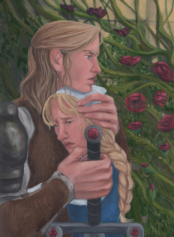 What Could Be the Last Embrace, Oil on Canvas