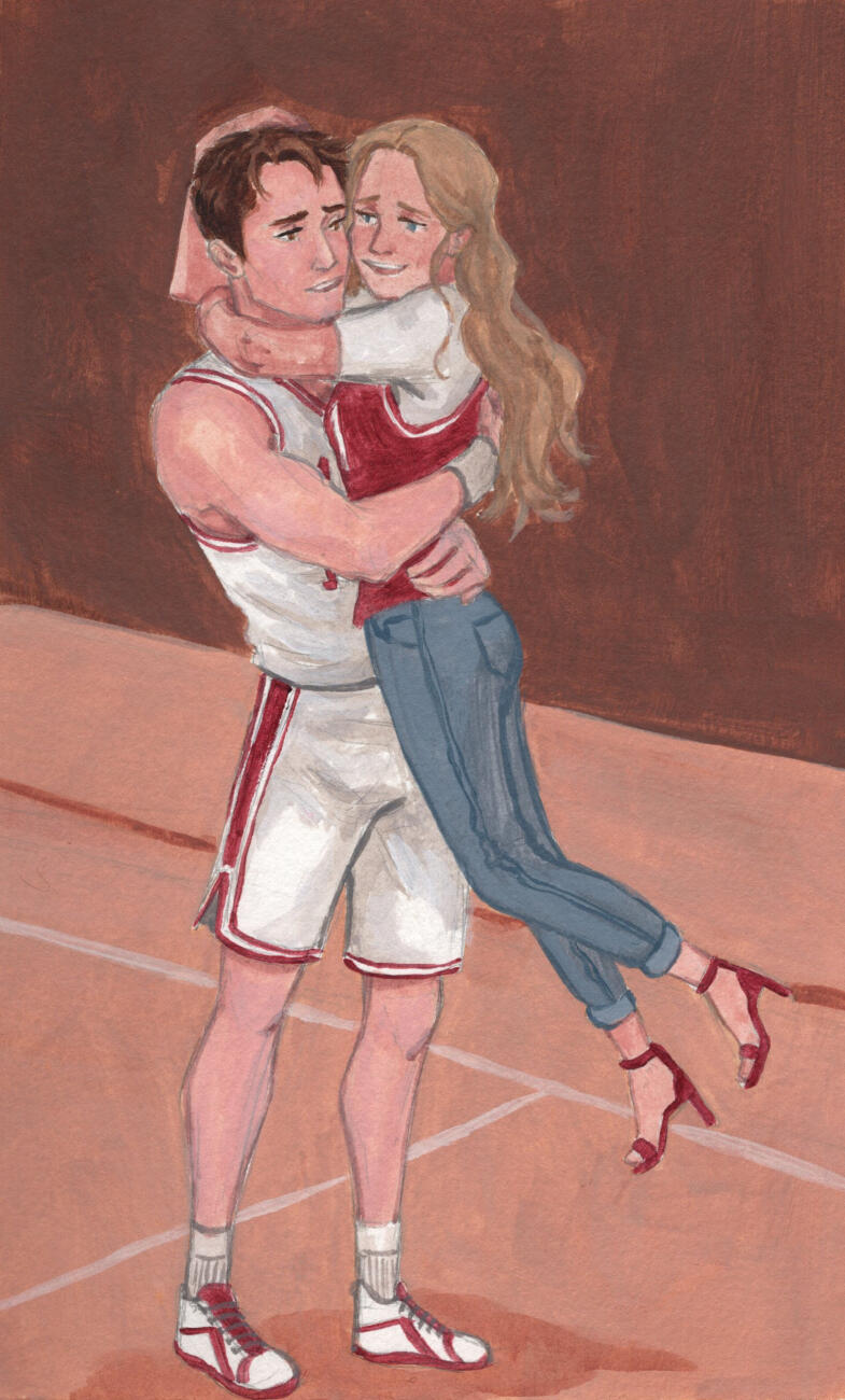 Dom and Nicole from The Neighbor Playbook by Kristine W Joy. Acrylic on 6x9 paper. Dom and Nicole from The Neighbor Playbook by Kristine W Joy. Acrylic on 6x9 paper.